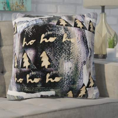White Christmas Square Pillow Cover Deckert A White Christmas Square Pillow